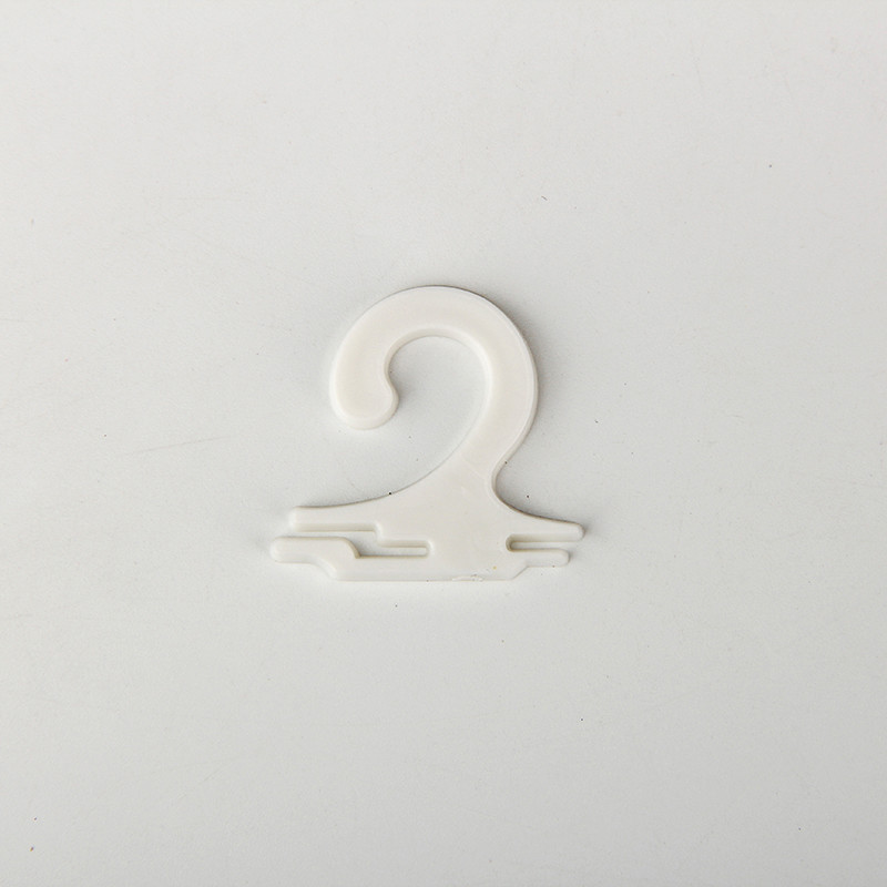 25x25mm PE Socks Header Small Plastic Hooks OEM Logo