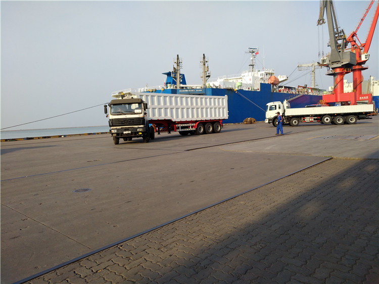 Low Bed Deck Dimension of 12000X2500X1500mm Dump Semi Trailer for Australia Market