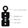 Buy cheap Outdoor Self Supporting FTTH Drop Cable GJXFCH FRP Steel Messenger G657A2 LSZH from wholesalers