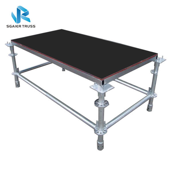 Adjustable Foot 4x8ft 2*1m Modular Steel Stage Scaffolding