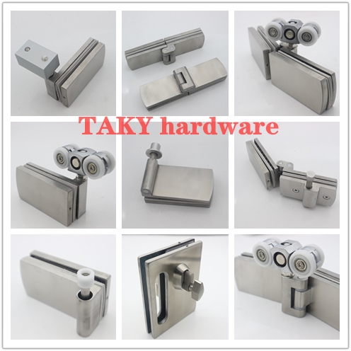 Zinc Alloy Glass Hardware Sliding Folding Frameless Glazing Systems Interior Bifold Door