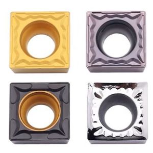 Cnc Turning Tungsten Carbide Lathe Tool Inserts Yellow SCMT120408