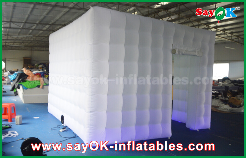 Inflatable Photo Studio Giant 3.5 X 3.5 X 2.5m Cube Inflatable Photo Booth With Green Background