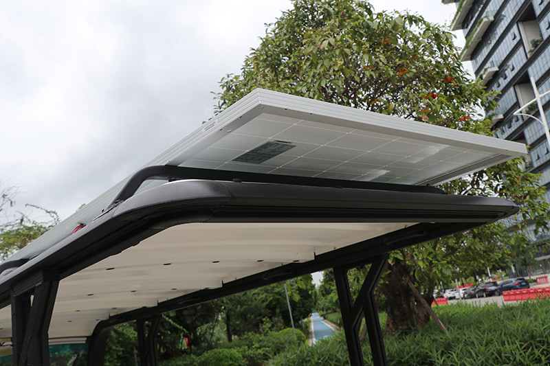 11 Seater Electric Sightseeing Bus With Solar Panel 7.5KW Lithium Battery