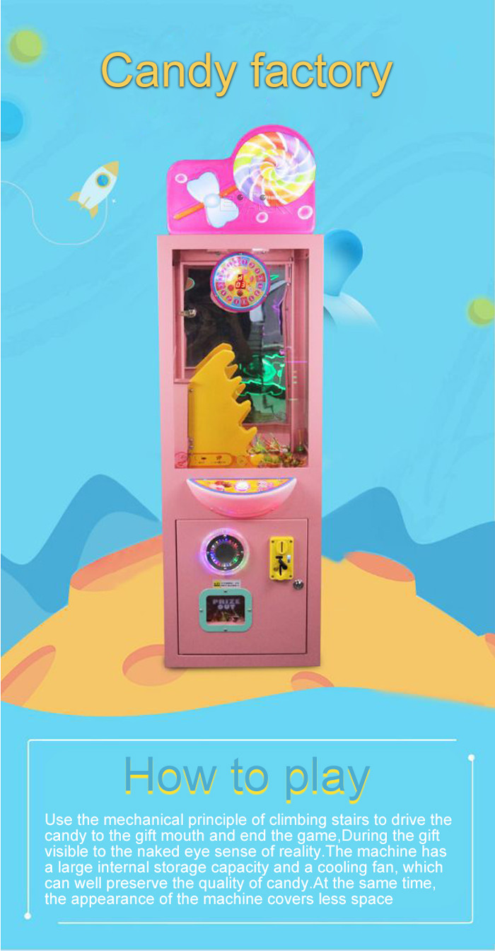 Cartoon 150W Lollipop Candy Machine With LCD Screen