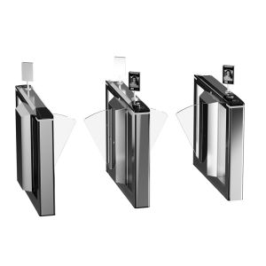 Security Rfid Flap Barrier Turnstile Gate With Biometric Face Recognition
