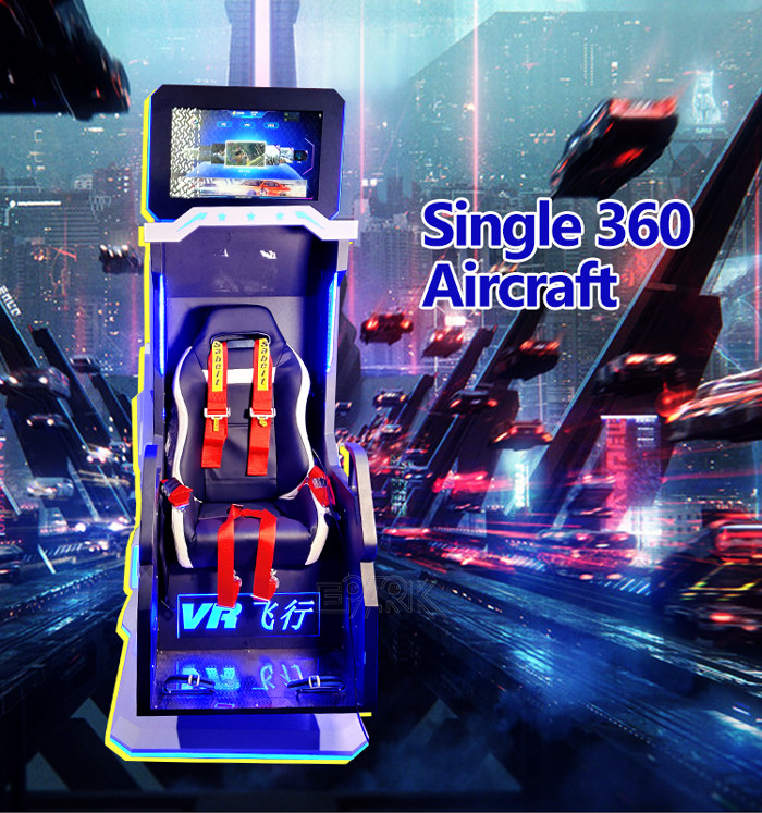 360 Degree Aircraft Cool Appearance 9d Motion Vr Chair for Commercial Cinema