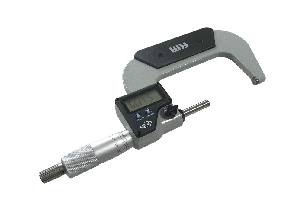 IP65 Protected 50-75mm Digital Outside Micrometer with LCD Display and 0.001mm