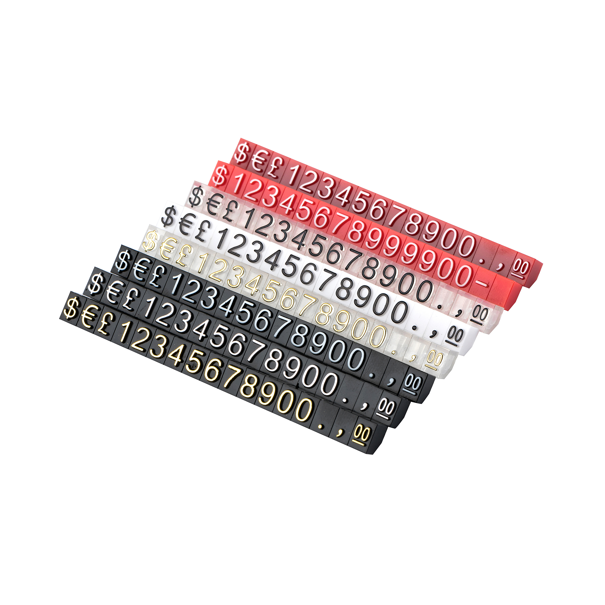 Adjustable Number Counter Stand for Jewelry Market Display Plastic Material Cubes