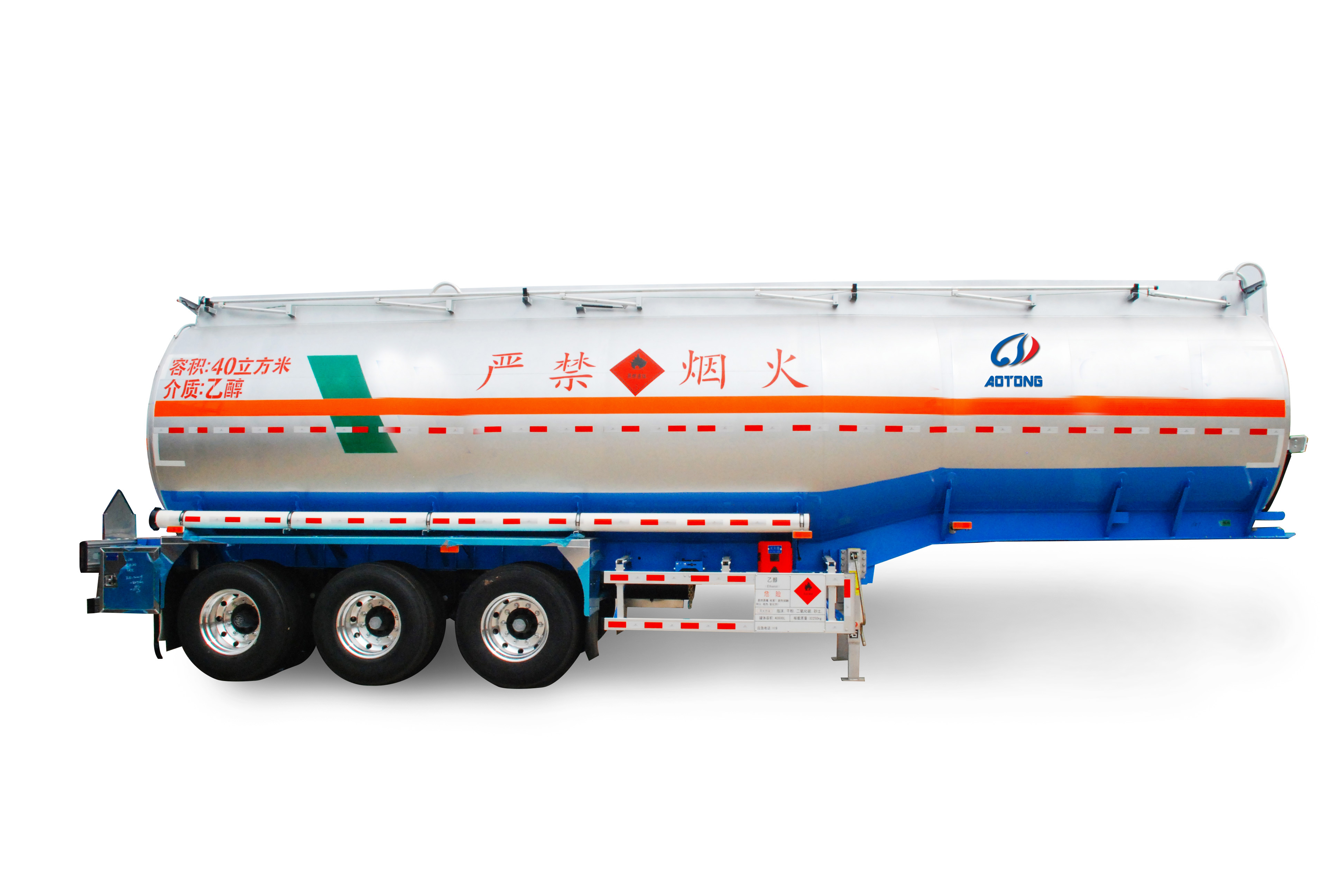 High Capacity 3 axle 46CBM Fuel Tanker / Oil Diesel Transport Truck Semi Tank Trailers lpg tank