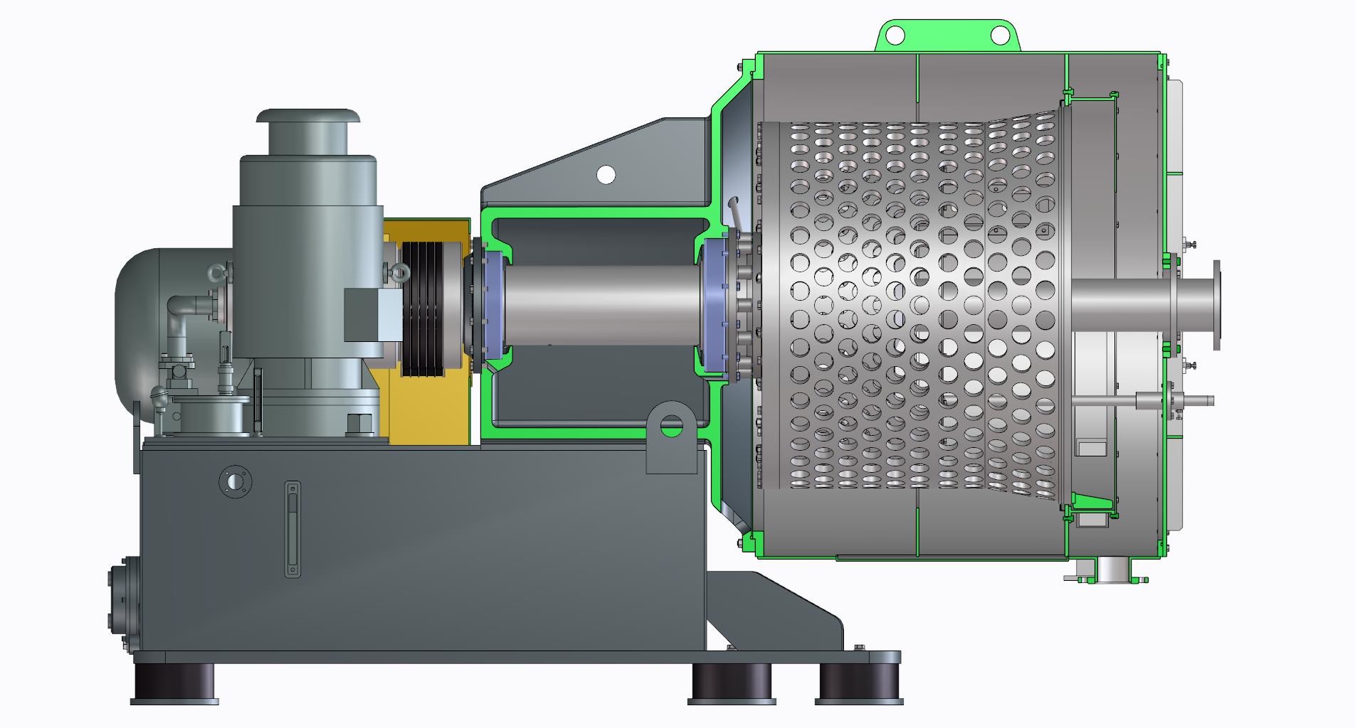 Horizontal Decanter Pusher Centrifuges SS316l For Chemical Separation