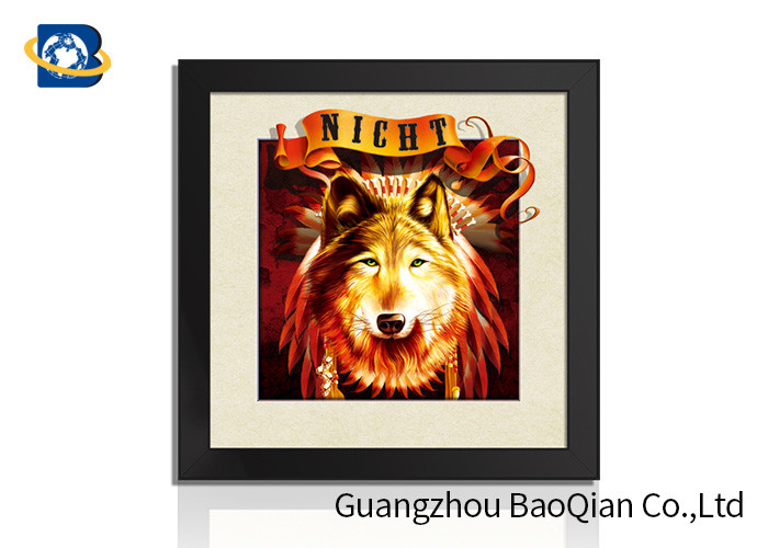 40x40cm Customised Decorative Pictures 3D Lenticular Printing Service PS Frame For Gift
