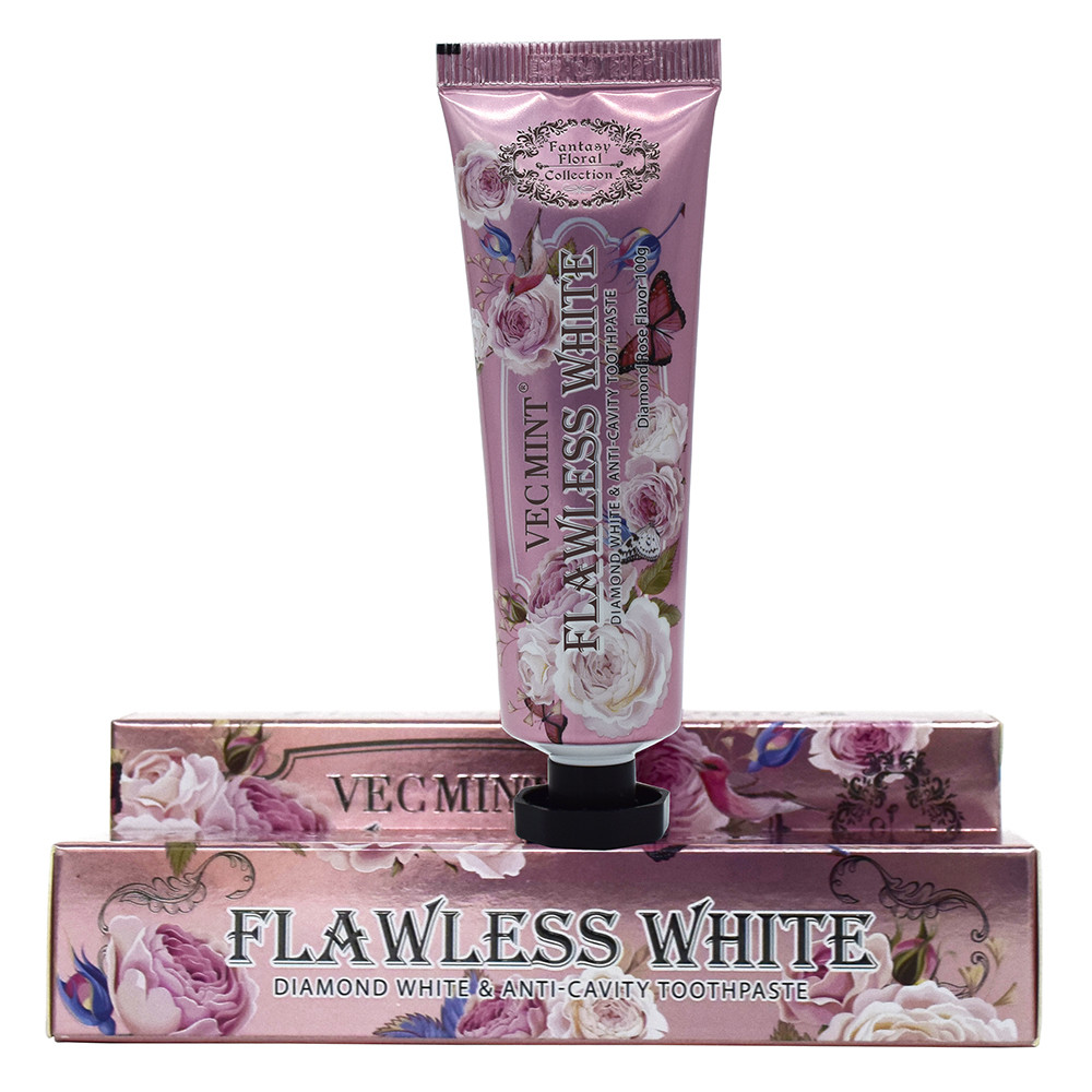 VECMINT rose toothpaste 100g Toothpaste For Healthy Teeth fancy floral collection hot sale factory Direct delivery