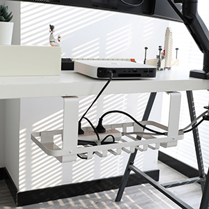 Upgrade Your Workspace with Our Standing Cable Organizer and Wire Management Tray