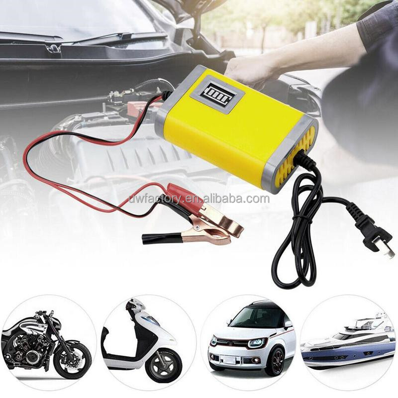 Fast Charging 12V 6A EU/US/UK/AU Intelligent Recognition/Pulse Repair Lead Acid Battery Charger with Output Power of 125W