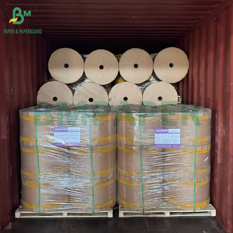 30g Double-Sided Gloss Black Paper Roll 370mm 420mm For Fruit Bags Protection
