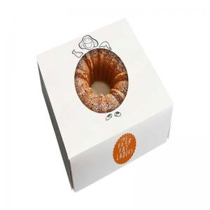 China custom donut color box  Printing donut cardboard packaging box  fried food gift box on sale