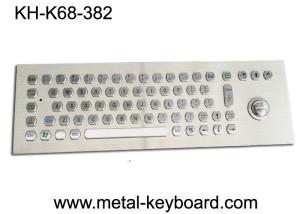  Kiosk Self - Service Terminal Metallic Industrial Keyboard with Trackball , USB Manufactures