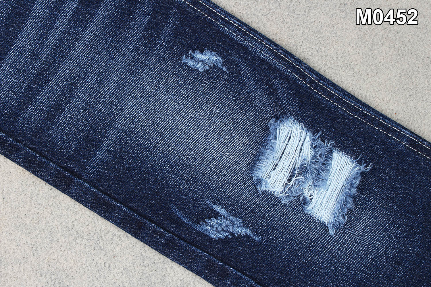 11.5 Ounce Non Spandex 100 Cotton Denim Fabric 70'' Width