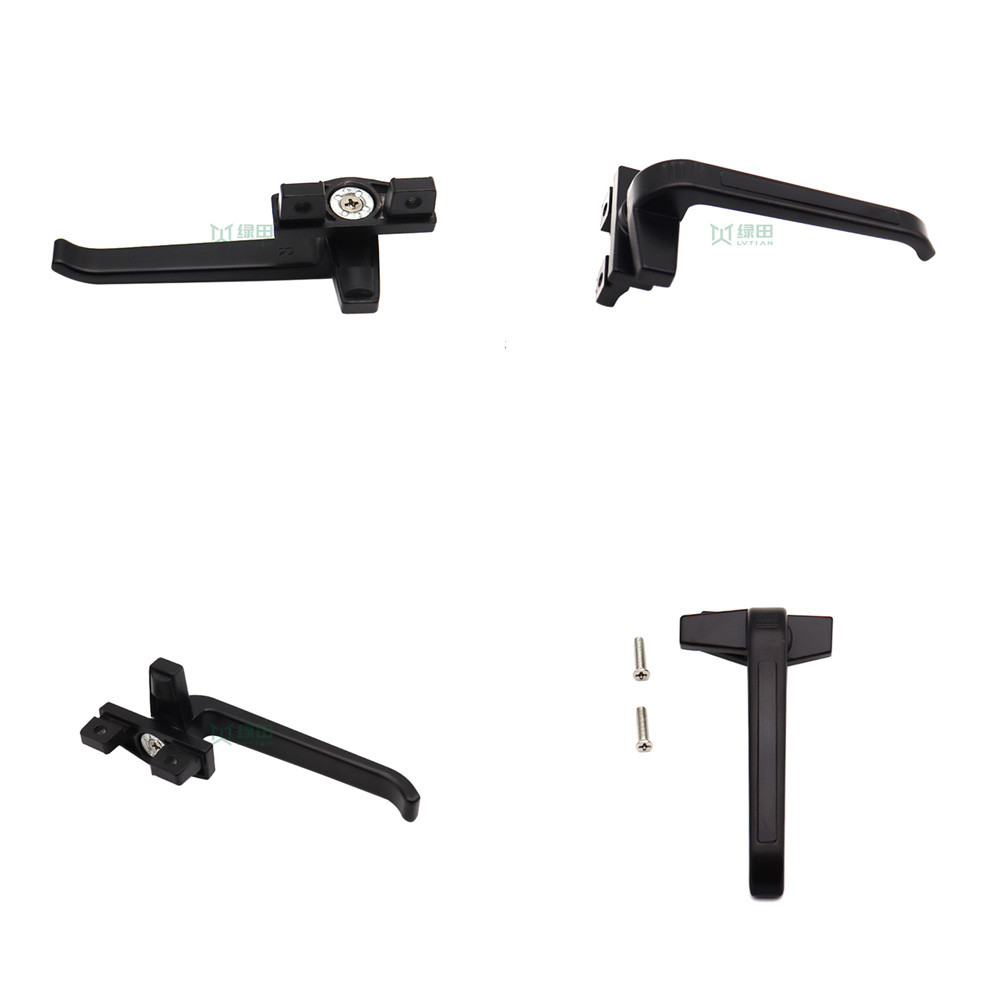 Custom Aluminium Window Door Fittings High Foot Casement Handle With Srews