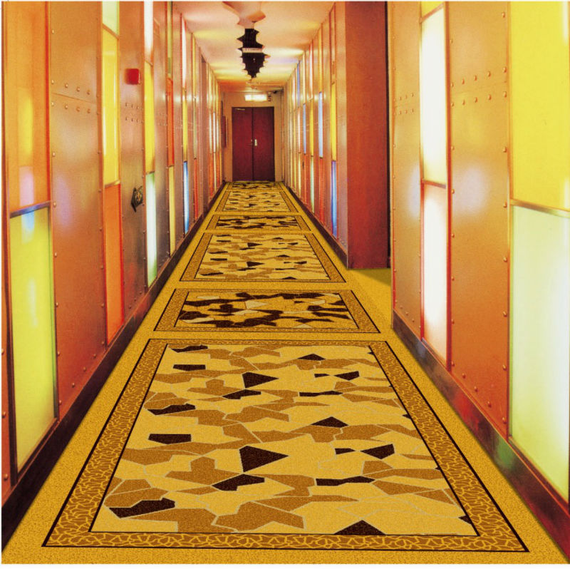 Wedding PVC Commercial Flooring 100 Polypropylene Material Wilton Design