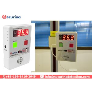 Touchless Wall Mounted Human Temperature Measure Thermometer with LED Display