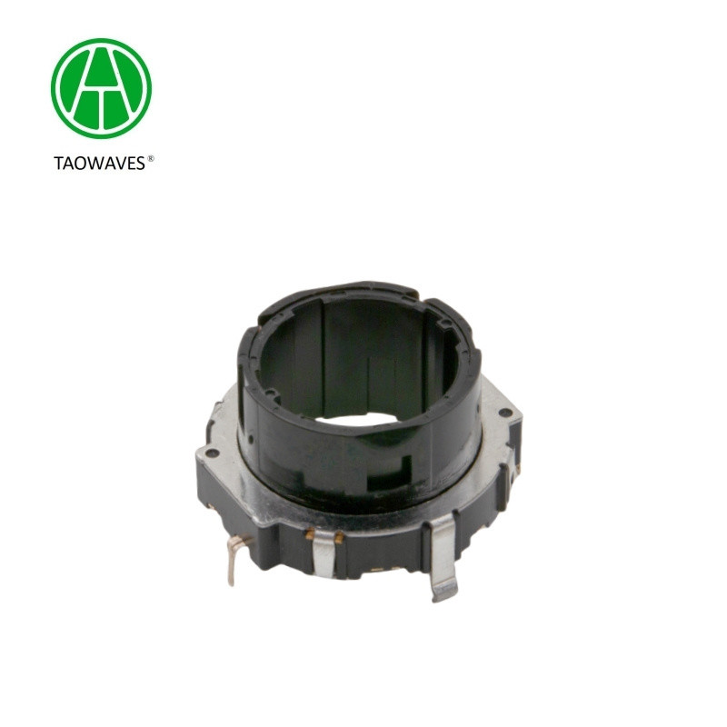 Miniature Dual Encoder with Push Button and Shaft Mount