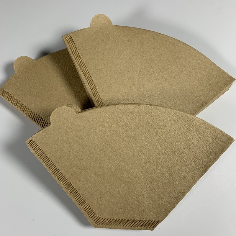 Unbleached Cone Shaped Coffee Filter Paper 100 Count Natural