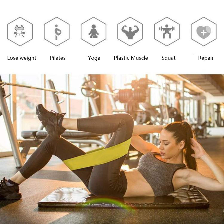 Mini Tension Anti Slip Pull Resistance Band For Fitness Strength Training Pilates Yoga Sports