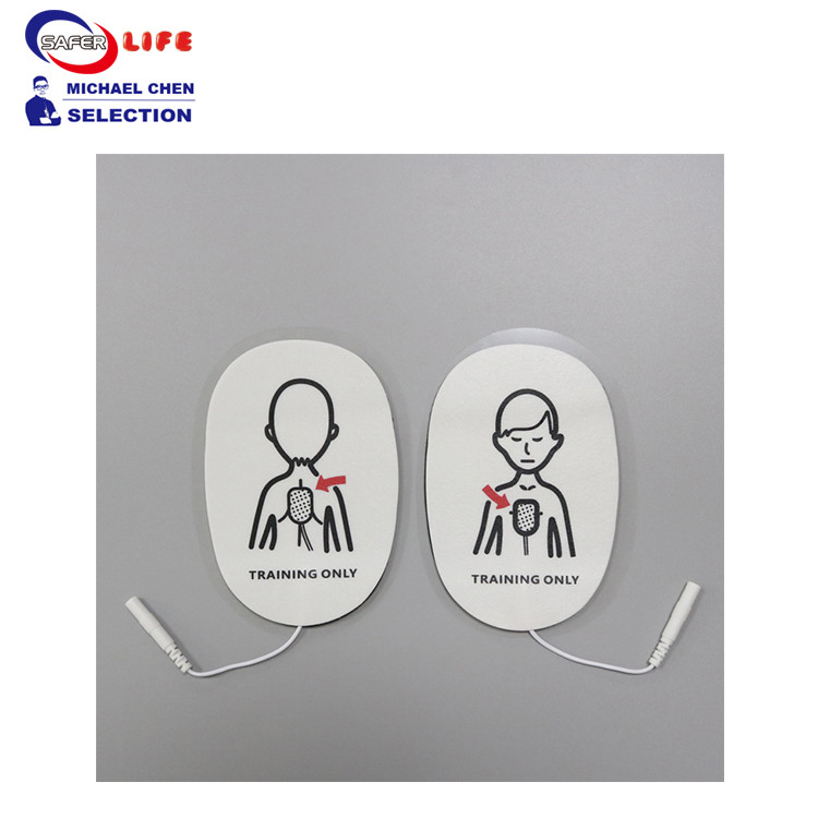 FDA First Aid Equipment Supplies AED Training Electrode Pad For CPR Defibrillator Accessories