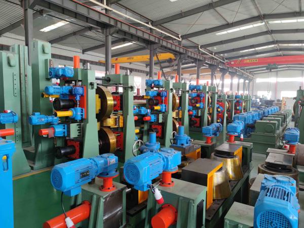 Straight Seam Welded Pipe Mill Steel Pipe Making Machine 1550 Mm Coil Width