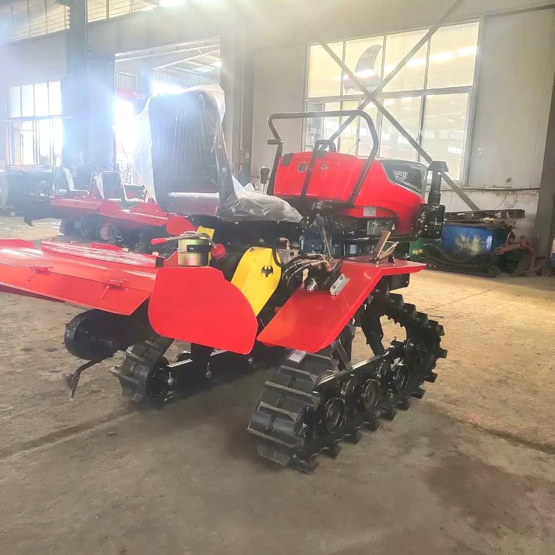 Agricultural Crawler Farm Tractor Rubber Track Mini Power Tiller