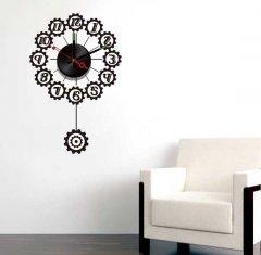 Black Design Vinyl Wall Sticker Clock 10A066 Numbers Wall Decoration