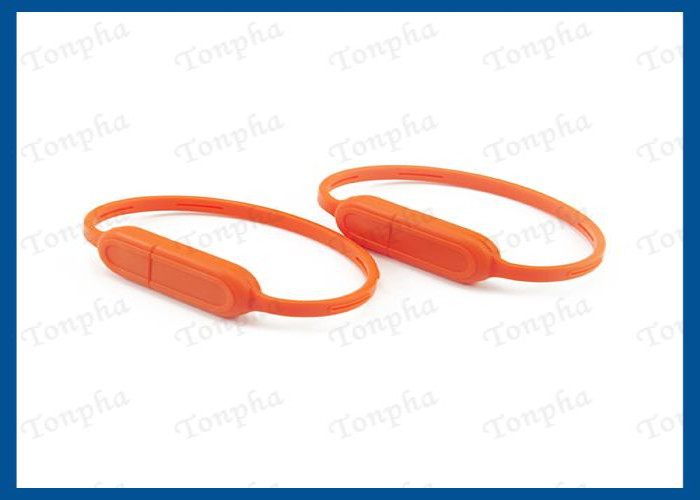 Promotional Thin Wristband Flash Drive Convenient Carrying Silicone Material