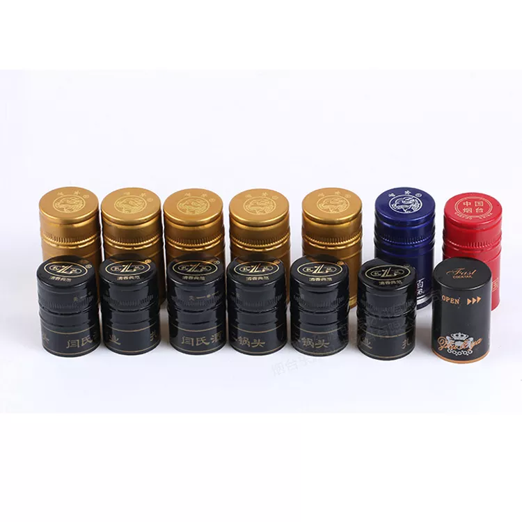 Custom Glass Bottle Aluminum Screw Caps Ideal for Wine Water and Beverage Glass Bottles