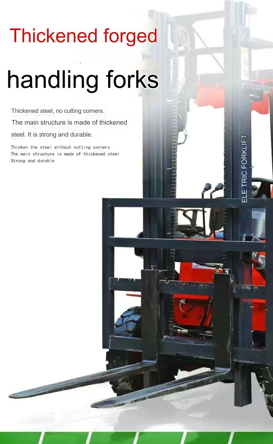 Warehouse Handling Goods Artifacts 3 Ton Electric Forklift