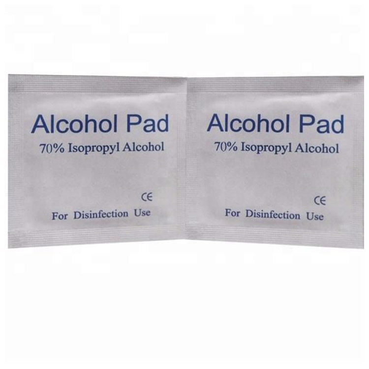 Nonwoven Plain White 75% Ethanol Alcohol Prep Pads Disposable Medical Custom