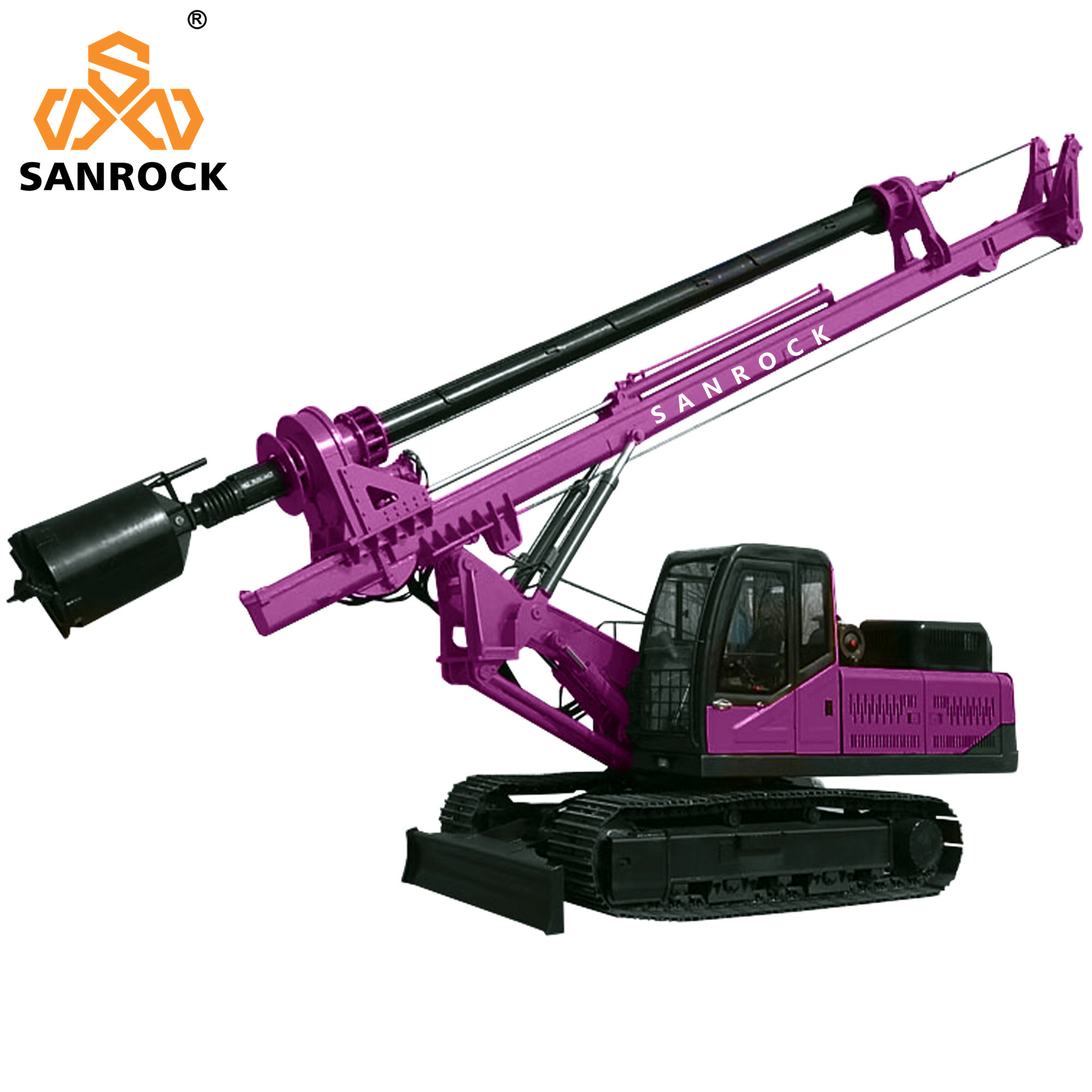 Rotary Borehole Drilling Rig Equipment Hydraulic Portable Rotary Drilling Rig Machine