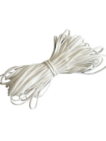 3.5mm 5mm Elastic Ear Bands Polyester Spandex Flat Earloop MSDS
