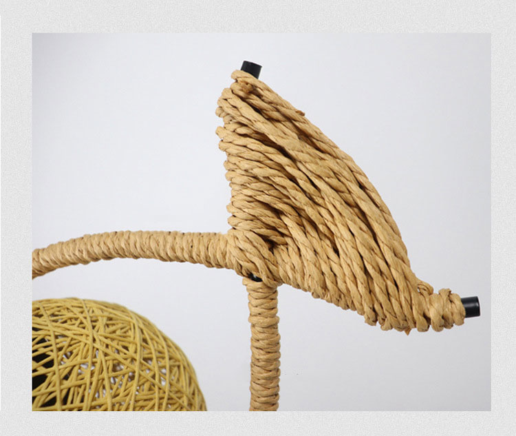 Fish Shaped Rattan Woven Hotel BarLamp Creative Chinese Style Retro lamp(WH-WP-89)