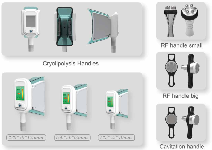 Most popular multifunctional 5 handles 1800W fat freeze cryolipolyses lipo slim machine