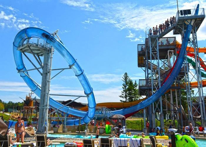 Hotel Resort Adult Water Slide / Fiberglass Tornado Water Ride