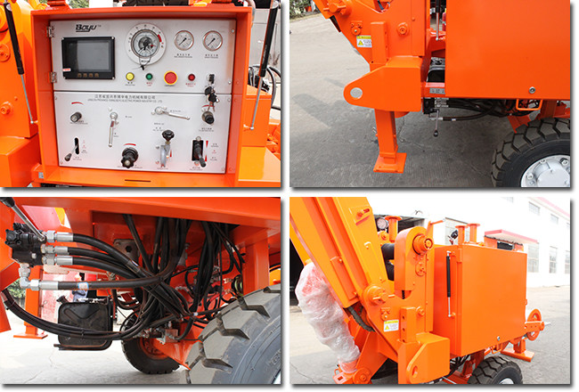 30kN Hydraulic Transmission Line Stringing Equipment Puller Cummins Engine