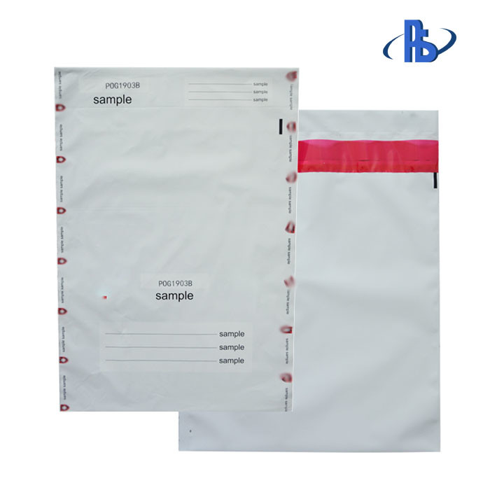 Eco Friendly Plastic Tamper Evident Security Bags Customization Acceptable