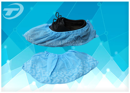 Non woven blue pp disposable surgical shoe cover for Medical use