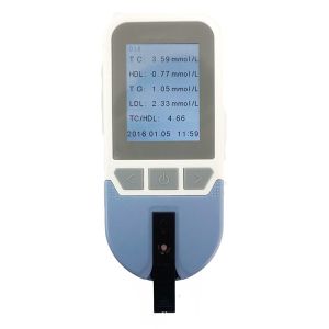 China High Accuracy Handheld Blood Analysis Lipid Panel 4 in1 strip TC+HCL+TG+LDL Lipid Panel Analyzer on sale