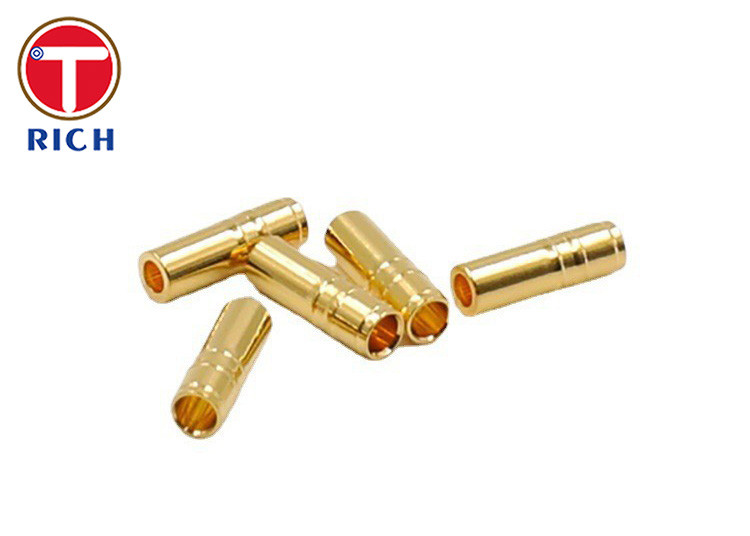 CNC Brass Electrical Parts Aviation Waterproof Connector Pin Socket Hardware Copper Parts