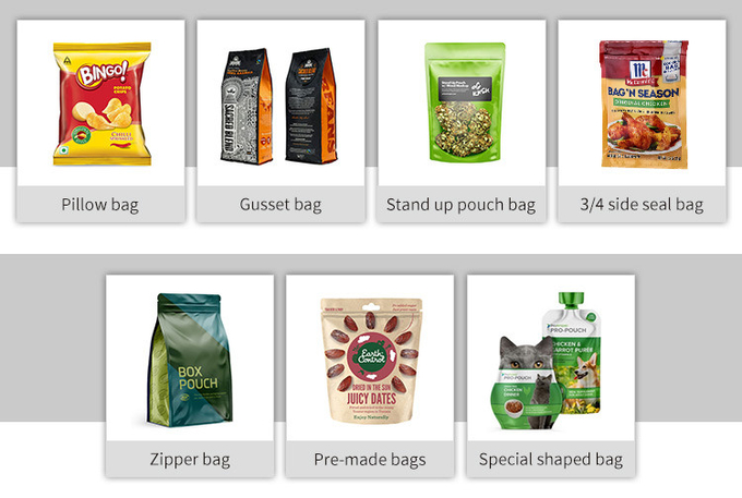 Automatic Gusseted Side Sealing Pouch Packing Machine For Coffee Bean