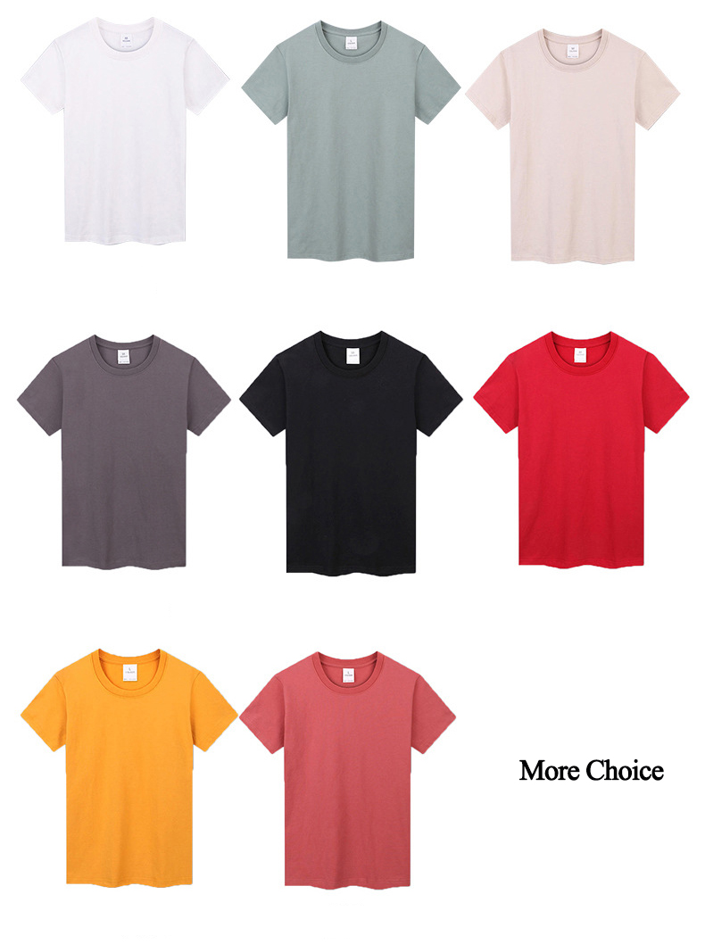 100% Cotton Men Women'S Blank White T Shirt Unisex Casual Plain T Shirts With Regular Sleeve Style