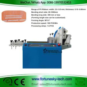 Automatic 6 pcs Tin-Plated PV Ribbon U Shape Cutting Bending Machine Speed 100